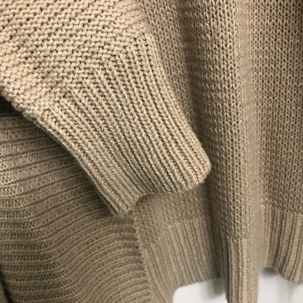 Ardene Women's Long Hooded Cardigan, beige,  Size Small - Picture 6 of 9